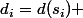 d_i=d(s_i) 