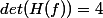 det(H(f))=4