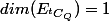 dim(E_{^tC_Q})=1