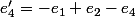 e'_4=-e_1+e_2-e_4