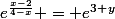 e^\frac{x-2}{4-x} = e^3^+^y