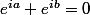 e^{ia}+e^{ib}=0