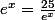 e^{x}=\frac{25}{e^{x}}