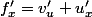 f'_x=v'_u u'_x
