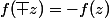 f(\bar z)=-f(z)
