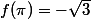 f(\pi)=-\sqrt{3}