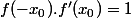 f(-x_0).f'(x_0)=1