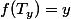 f(T_y)=y