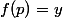 f(p)=y
