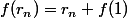 f(r_n)=r_n f(1)
