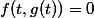 \forall t\in I,\;f(t,g(t))=0