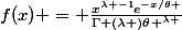 f(x) = \frac{x^{\lambda -1}e^{-x/\theta }}{\Gamma (\lambda )\theta ^{\lambda }}