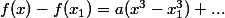 f(x)-f(x_1)=a(x^3-x_1^3)+...