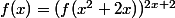 f(x)=(f(x^2+2x))^{2x+2}
