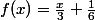 f(x)=\frac{x}{3}+\frac{1}{6}