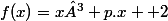 f(x)=x³+p.x +2