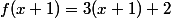 f(x+1)=3(x+1)+2