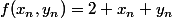 f(x_n,y_n)=2 x_n y_n