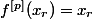 f^{[p]}(x_r)=x_r