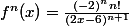 f^n(x)=\frac{(-2)^nn!}{(2x-6)^{n+1}}