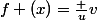 f (x)=\frac uv