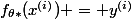 f_{\theta*}(x^{(i)}) = y^{(i)}