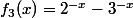 f_{3}(x)=2^{-x}-3^{-x}