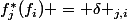 f_{j}^{*}(f_{i}) = \delta _{j,i}