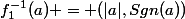 f_1^{-1}(a) = (|a|,Sgn(a))