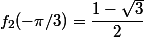 f_2(-\pi/3)=\dfrac{1-\sqrt{3}}{2}