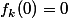 f_k(0)=0