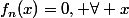 f_n(x)=0, \forall x