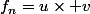 f_n=u\times v