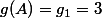 g(A)=g_1=3
