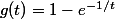 g(t)=1-e^{-1/t}
