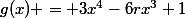 g(x) = 3x^4-6rx^3+1