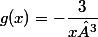 g(x)=-\dfrac{3}{x³}