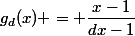 g_{d}(x) = \dfrac{x-1}{dx-1}