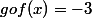 gof(x)=-3