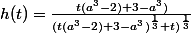 h(t)=\frac{t(a^3-2)+3-a^3)}{(t(a^3-2)+3-a^3)^{\frac{1}{3}}+t)^{\frac{1}{3}}}