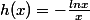 h(x)=-\frac{lnx}{x}