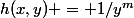 h(x,y) = 1/y^{m}