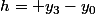 h= y_3-y_0
