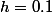h=0.1