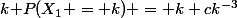 k\Bbb P(X_1 = k) = k ck^{-3}