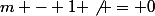 m - 1 \not = 0