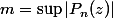 m=\sup|P_n(z)|