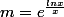 m=e^\frac{lnx}{x}