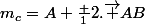 m_c=A+\frac {1}{2}.\overrightarrow {AB}