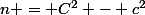 n = C^2 - c^2
